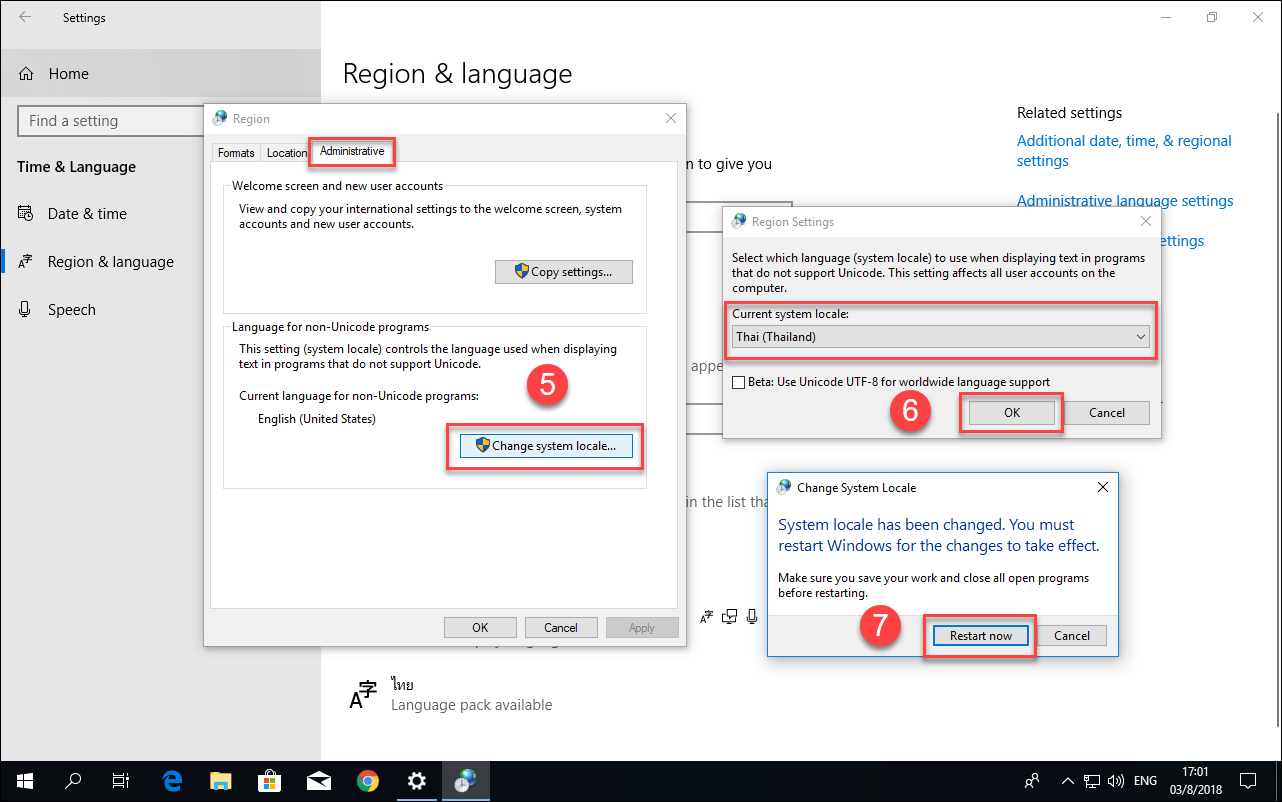 พอติดตั้ง Windows 10 เสร็จ ไหงภาษาไทยใน Notepad กลายเป็นต่างดาวซะงั้น แก้ยังไง?