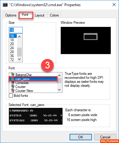 ฟอนต์ใน Command Prompt/Windows PowerShell ดูแปลกไป เปลี่ยนก็ไม่ได้ ทำไงดี?