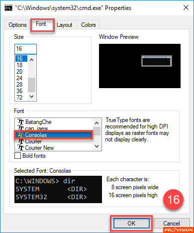 ฟอนต์ใน Command Prompt/Windows PowerShell ดูแปลกไป เปลี่ยนก็ไม่ได้ ทำไงดี?