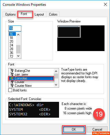 ฟอนต์ใน Command Prompt/Windows PowerShell ดูแปลกไป เปลี่ยนก็ไม่ได้ ทำไงดี?