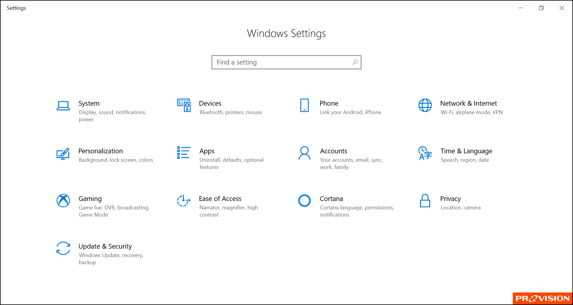 หน้าต่าง Control Panel อยู่ไหน? ใน Windows 10