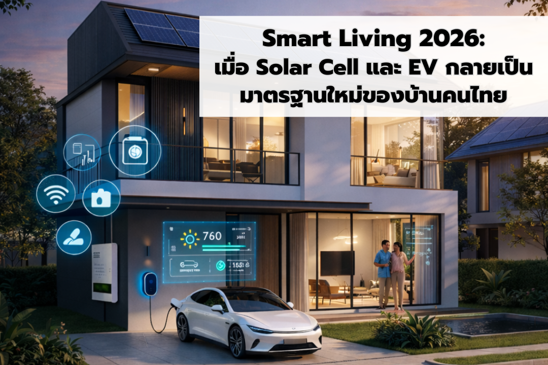 Smart Living 2026: เมื่อ Solar Cell และ EV กลายเป็นมาตรฐานใหม่ของบ้านคนไทย